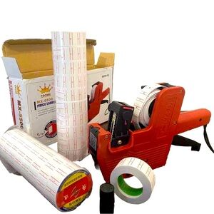 MX-5500 8 Digits Price Tag Gun Labeler Labeller (Includes Labels/Ink 1st Run)